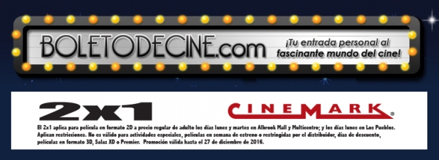 boleto 2x1 de 2016